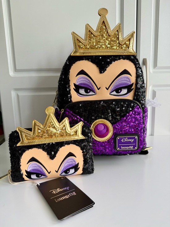 Loungefly Handbags - Loungefly Disney’s Evil Queen Sequined Backpack NWT